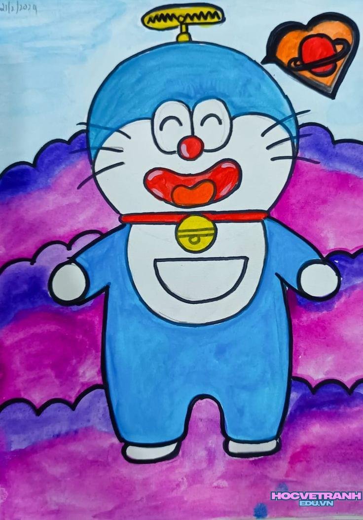 ve tranh doremon choi.