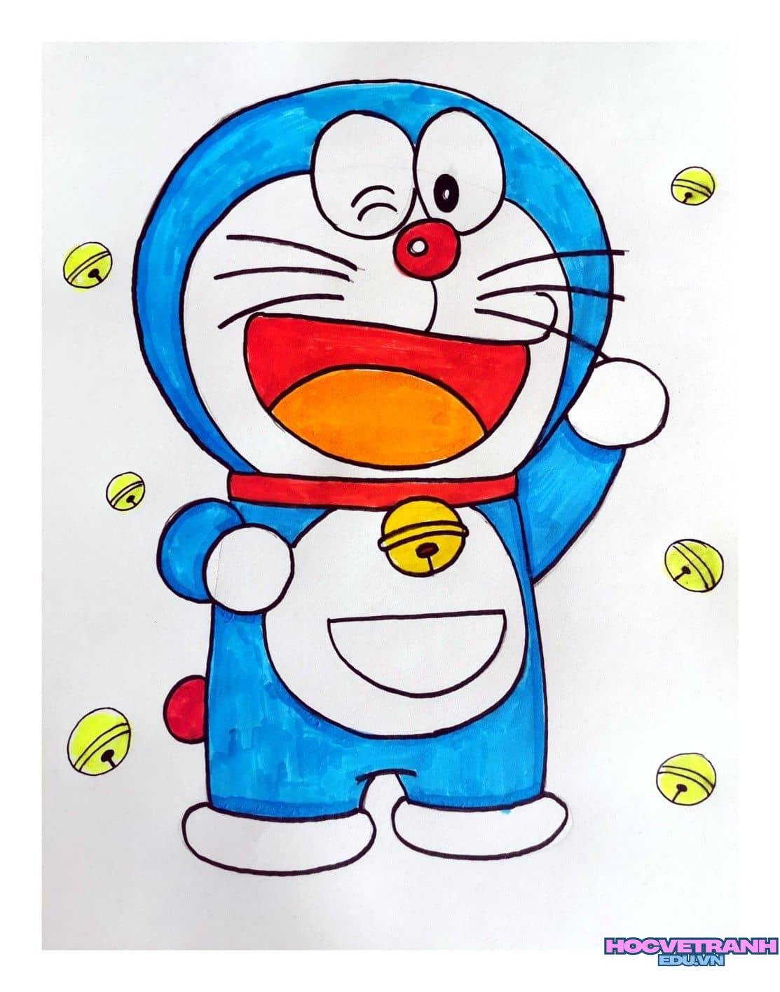 ve tranh doremon di.