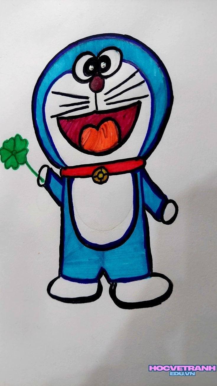 ve tranh doremon hoc.