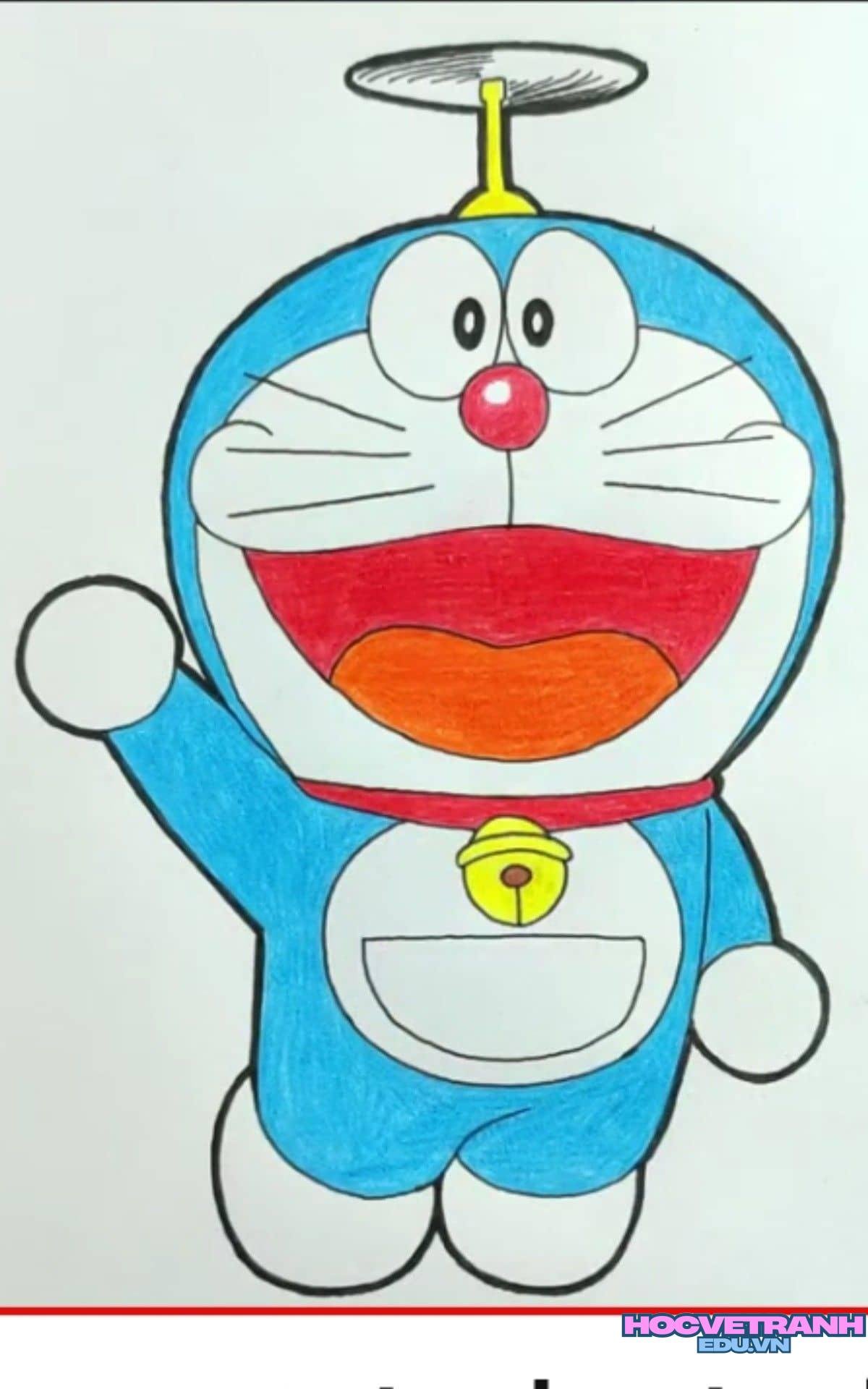 ve tranh doremon moc.
