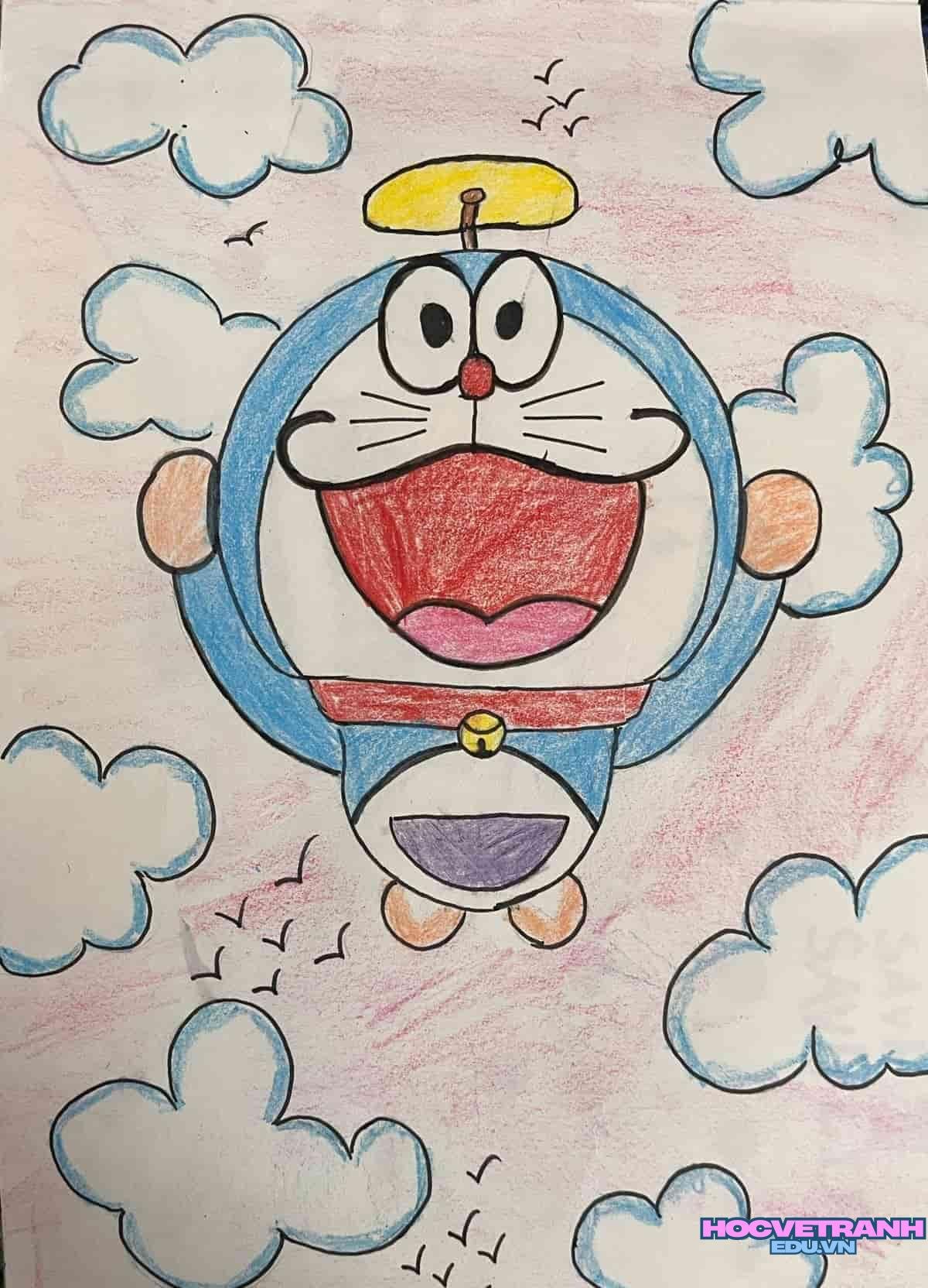 ve tranh doremon ngu.