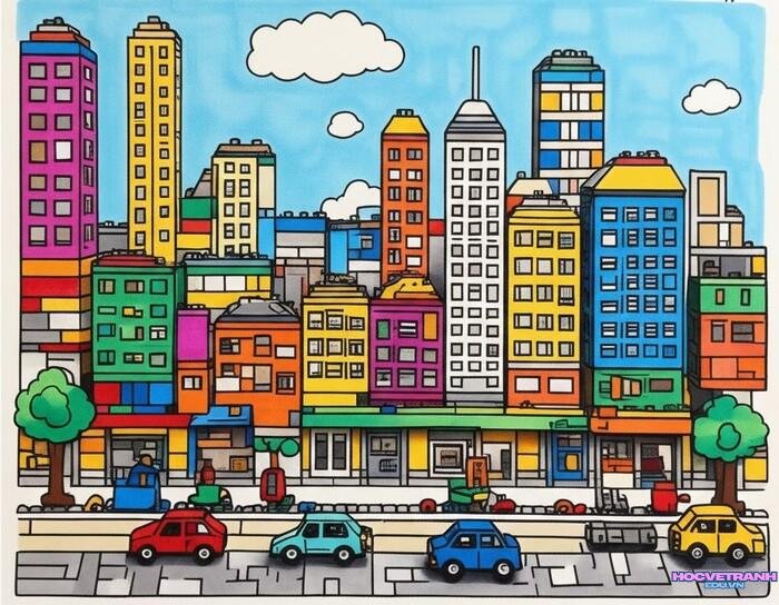vẽ tranh đường phố đẹp