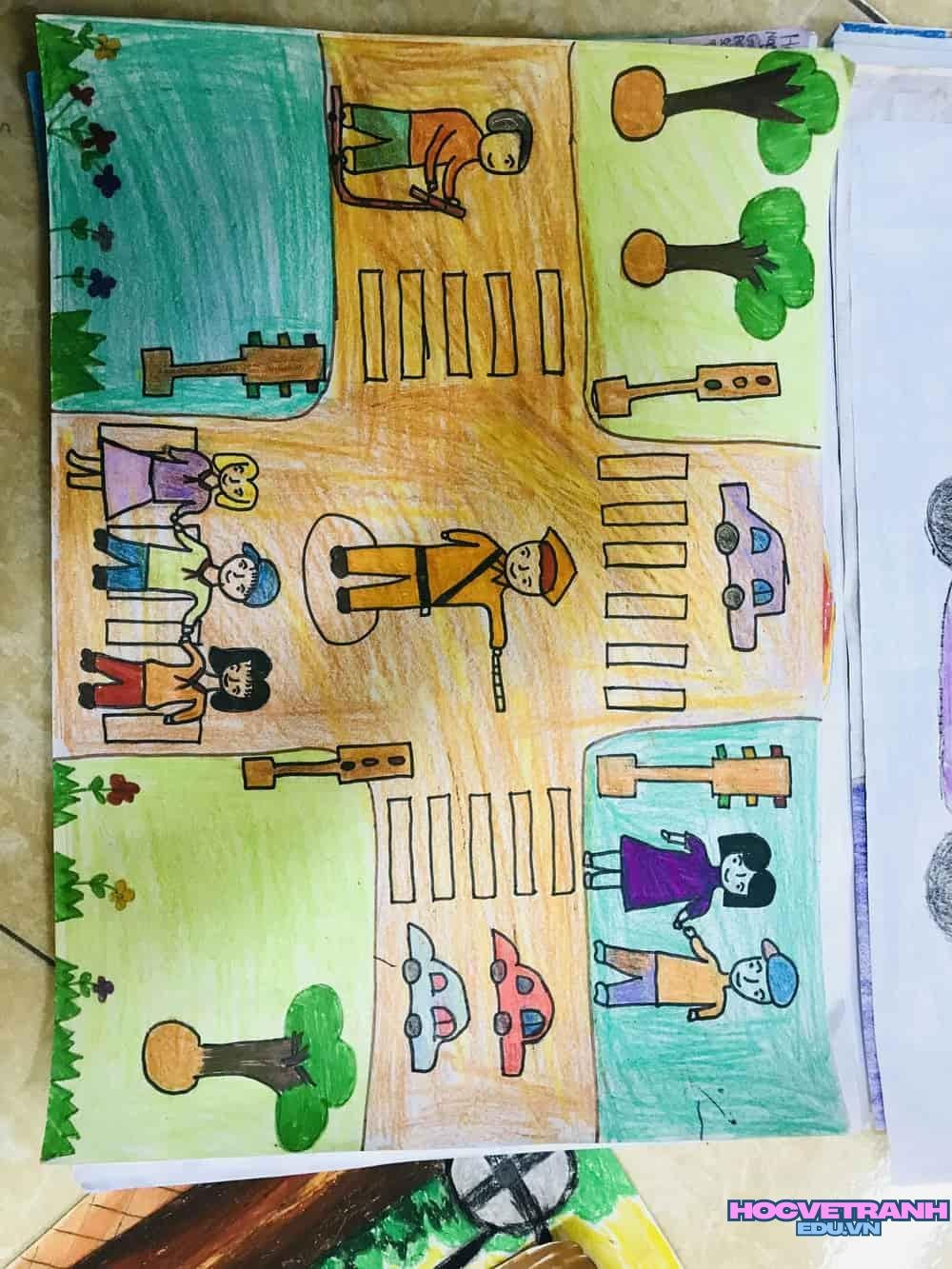 vẽ tranh đường phố vui