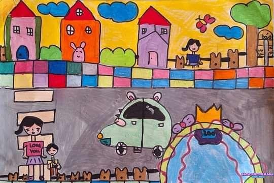 vẽ tranh đường phố xinh