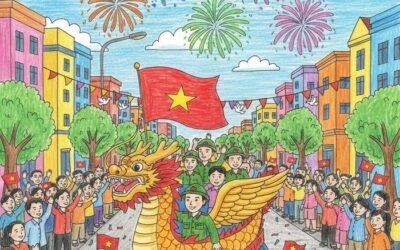 vẽ tranh giải phóng miền nam đẹp