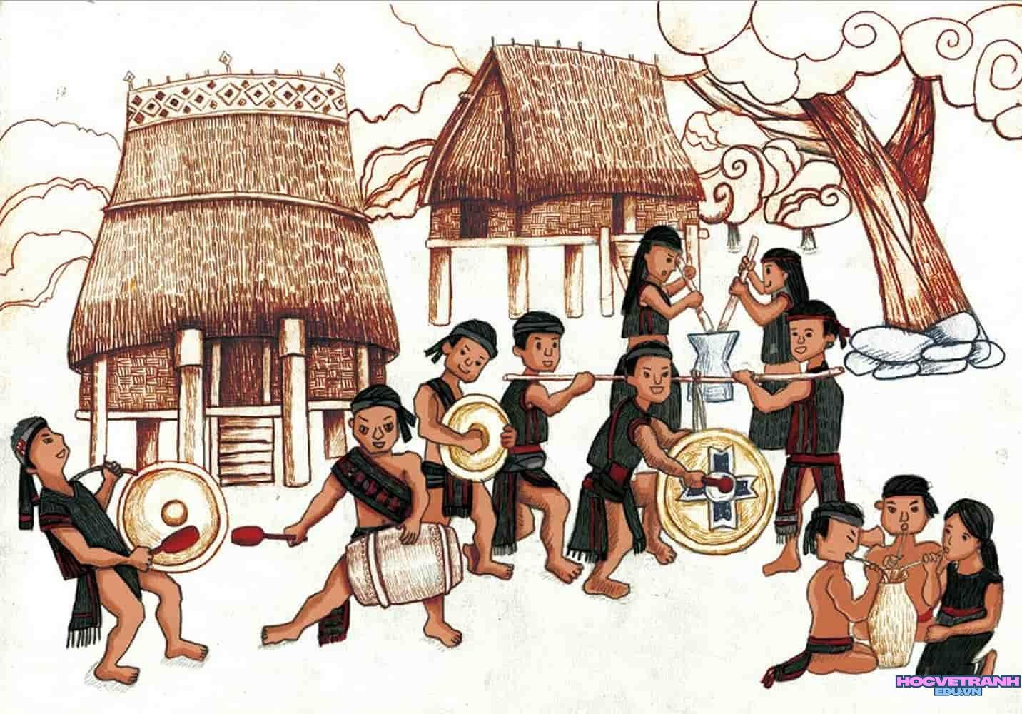 vẽ tranh giỗ tổ tưởng nhớ