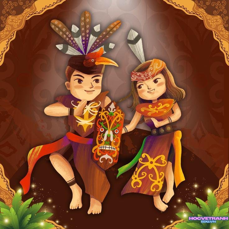 vẽ tranh giỗ tổ vua hùng