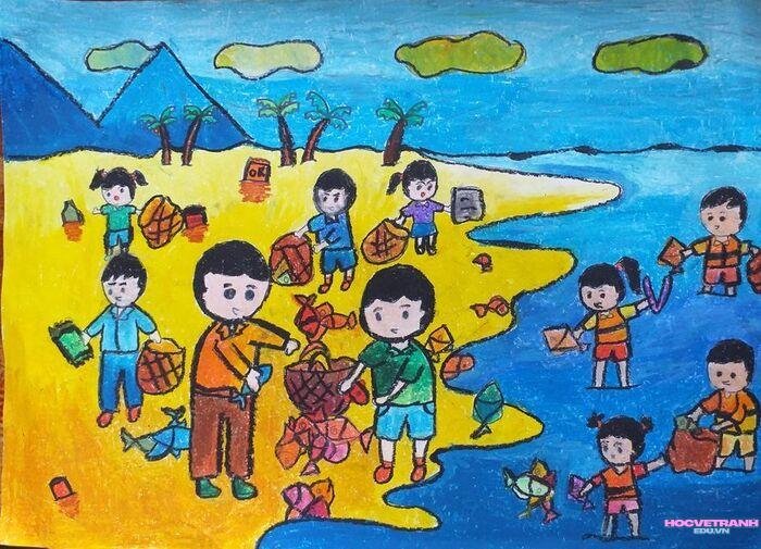 vẽ tranh giúp đỡ người nghèo ý nghĩa nhất