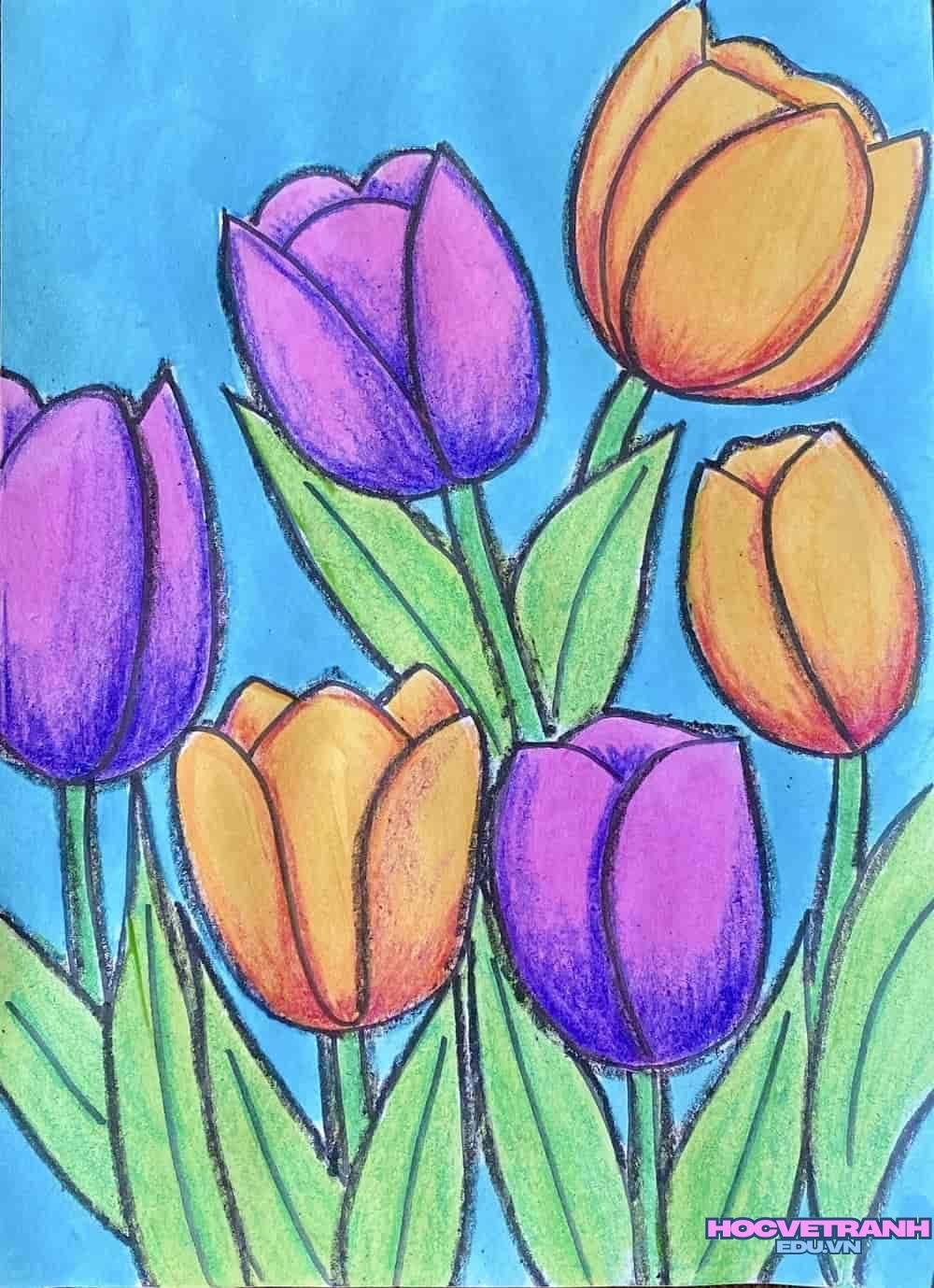 vẽ tranh góc học tập nhỏ