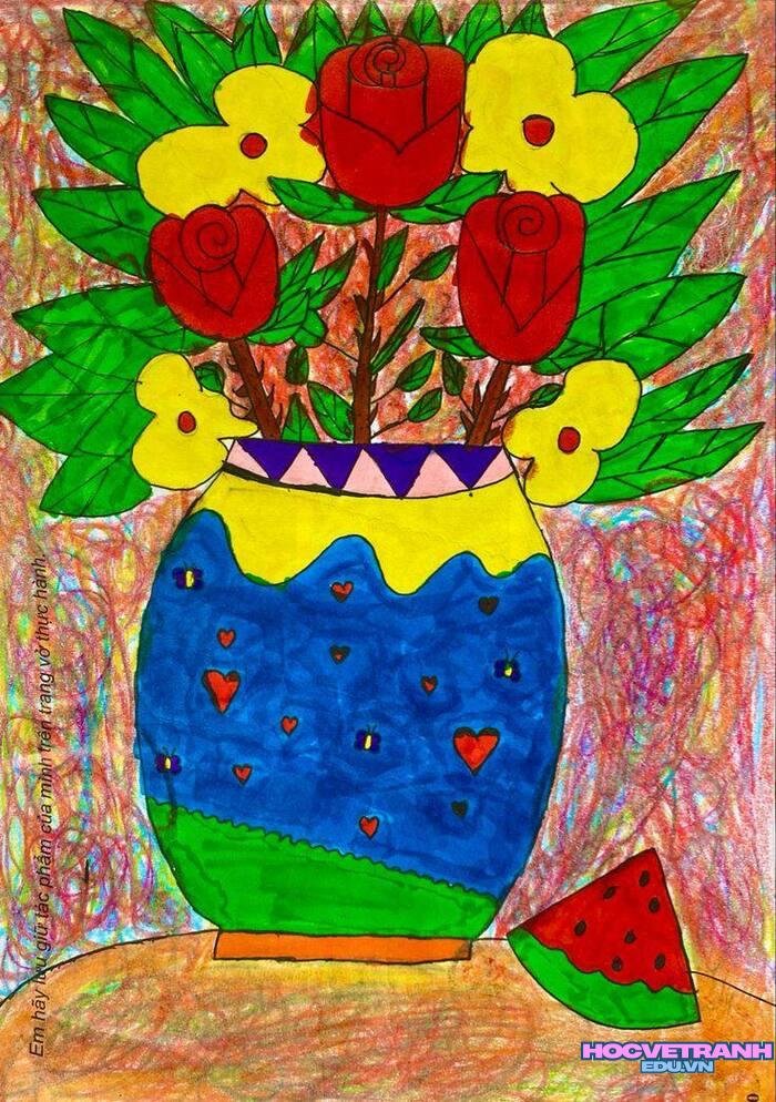 vẽ tranh hoa cực đẹp
