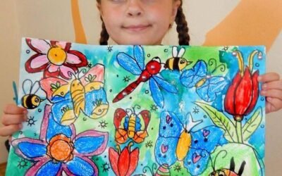 vẽ tranh hoa siêu xinh