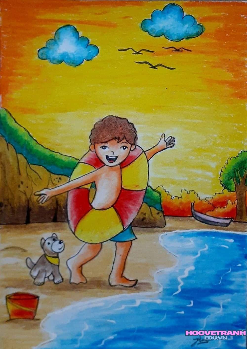 vẽ tranh hoạt hình đáng yêu