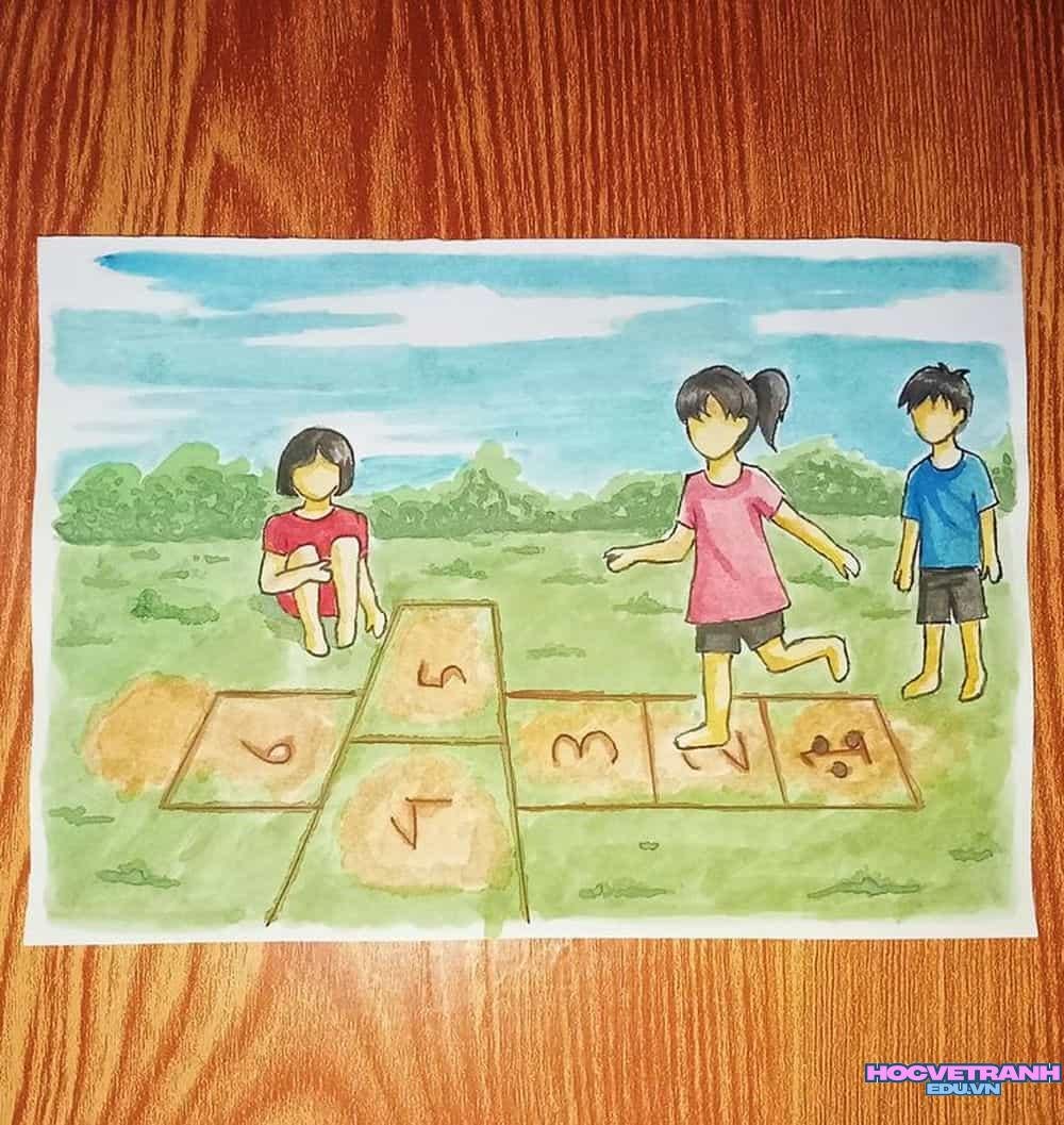 vẽ tranh hoạt hình đơn giản