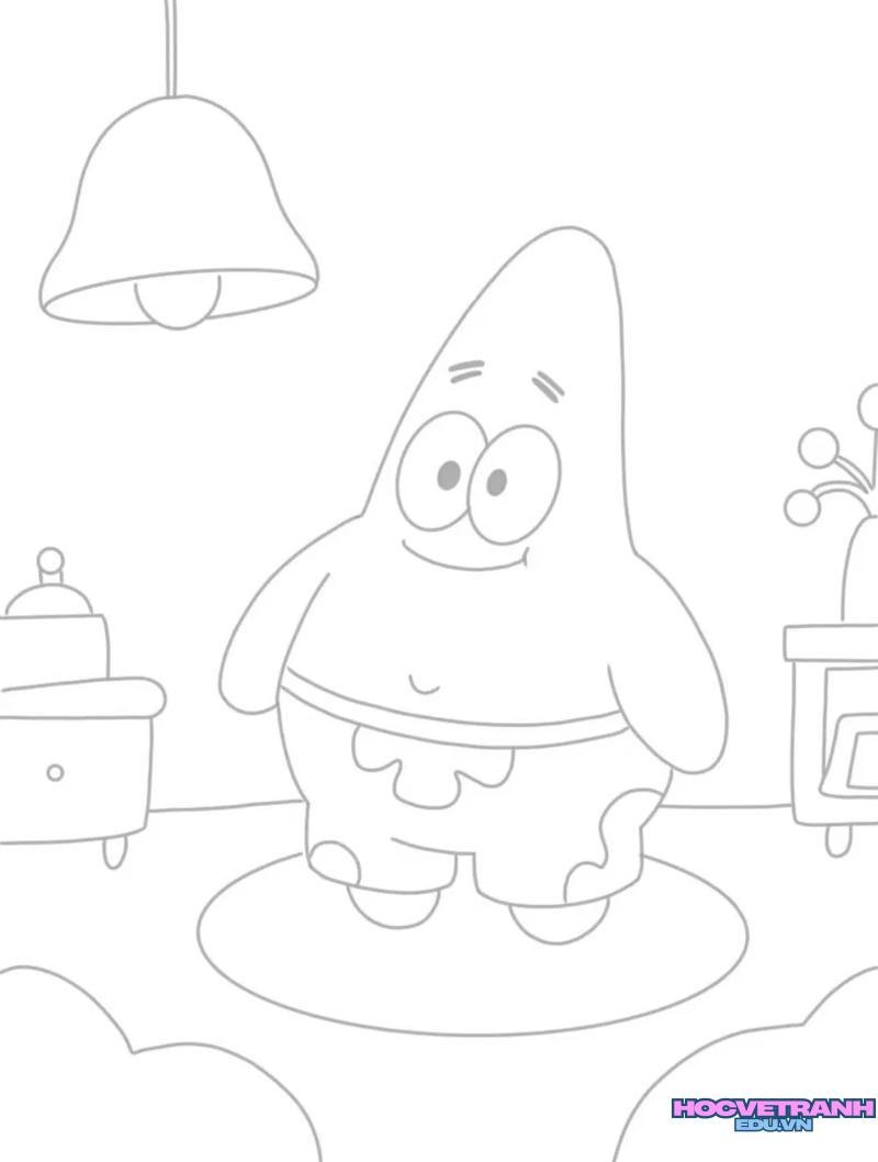 vẽ tranh hoạt hình không màu