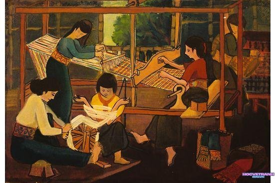 vẽ tranh làng nghề dân gian