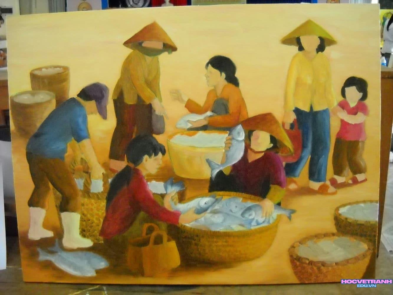 vẽ tranh làng nghề lâu đời