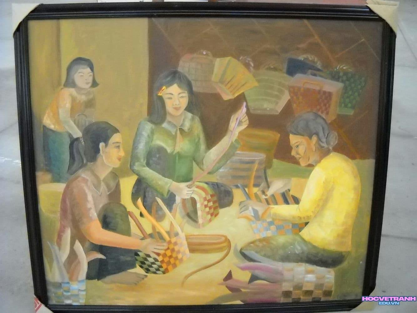 vẽ tranh làng nghề nổi tiếng