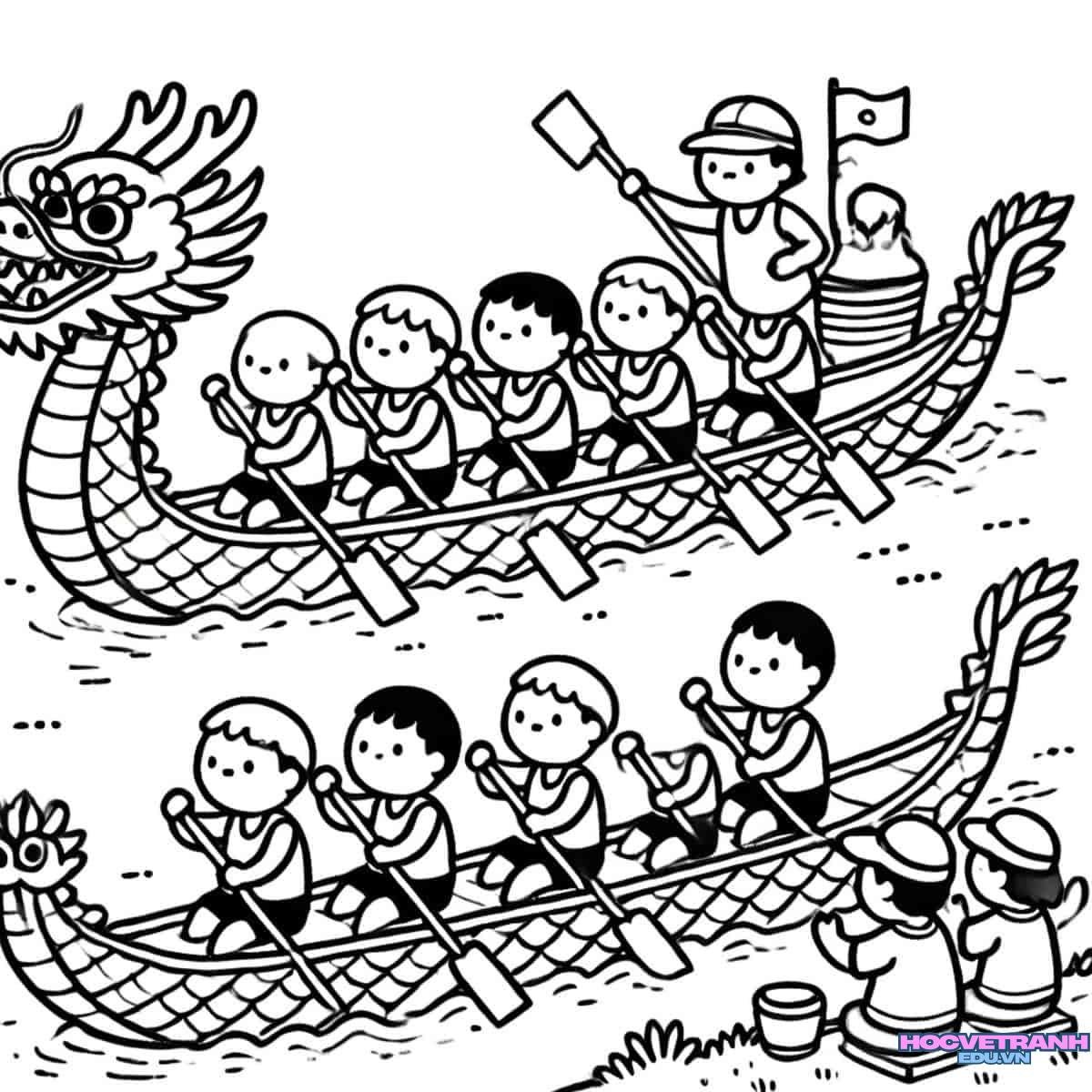 ve tranh le hoi vui.