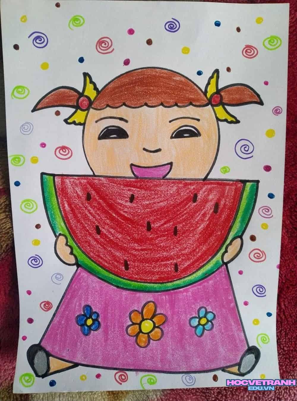 vẽ tranh mầm non dễ vẽ