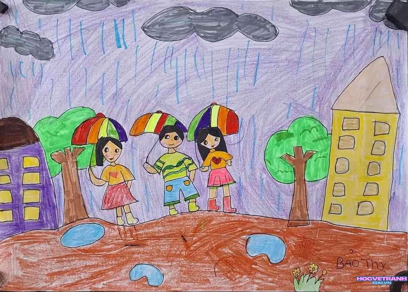 vẽ tranh mầm non dễ vẽ