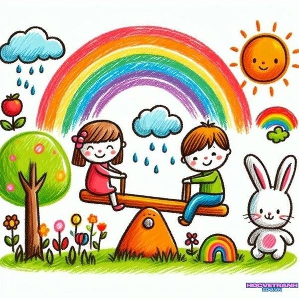 vẽ tranh mầm non full