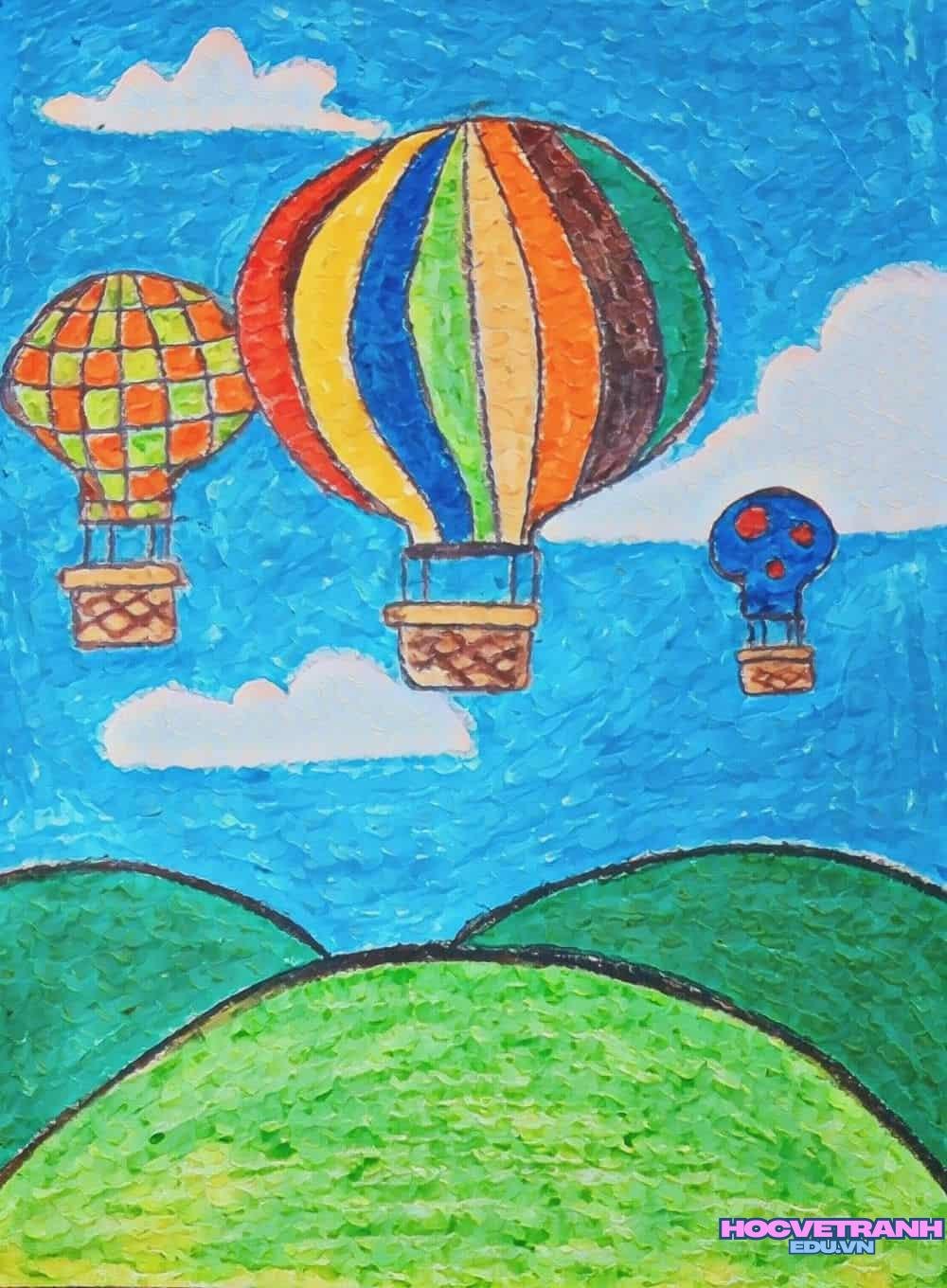 vẽ tranh mầm non hoạt hình