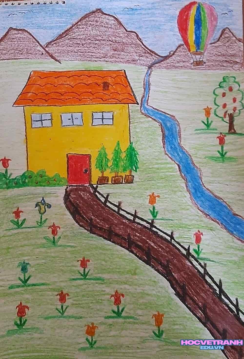 vẽ tranh mầm non nhiều màu