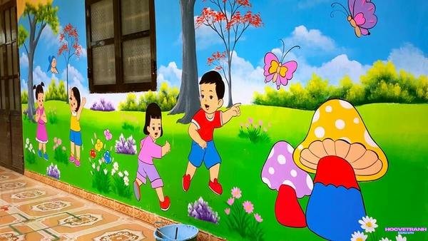 vẽ tranh mầm non