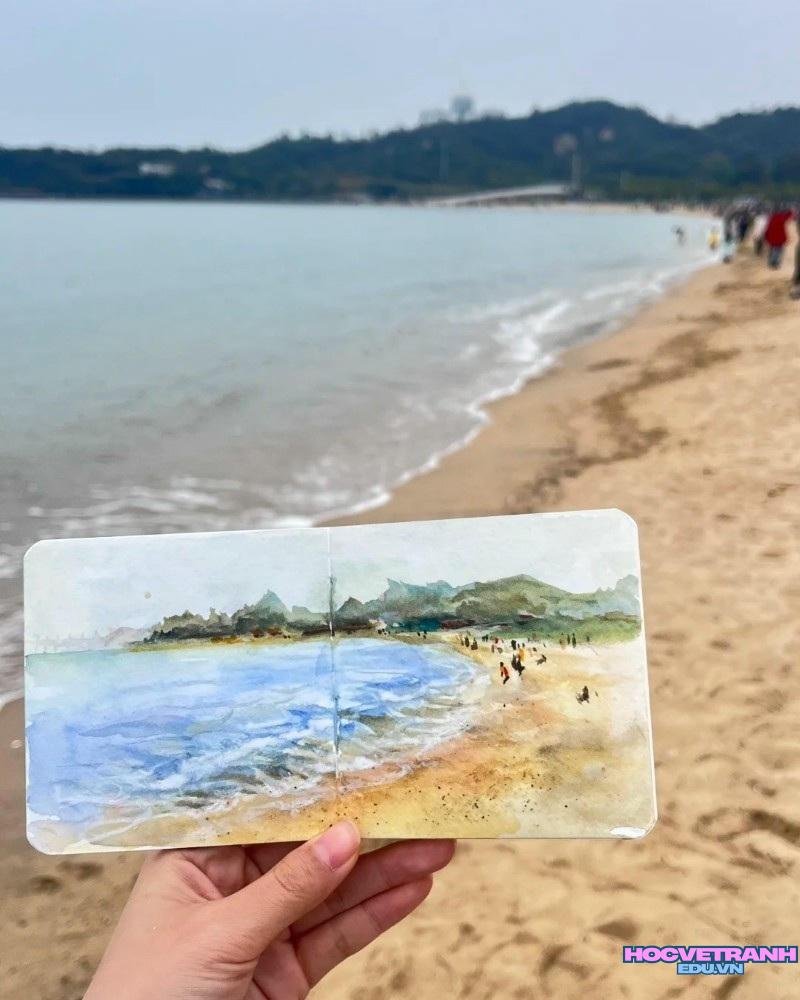 vẽ tranh màu nước đẹp xịn