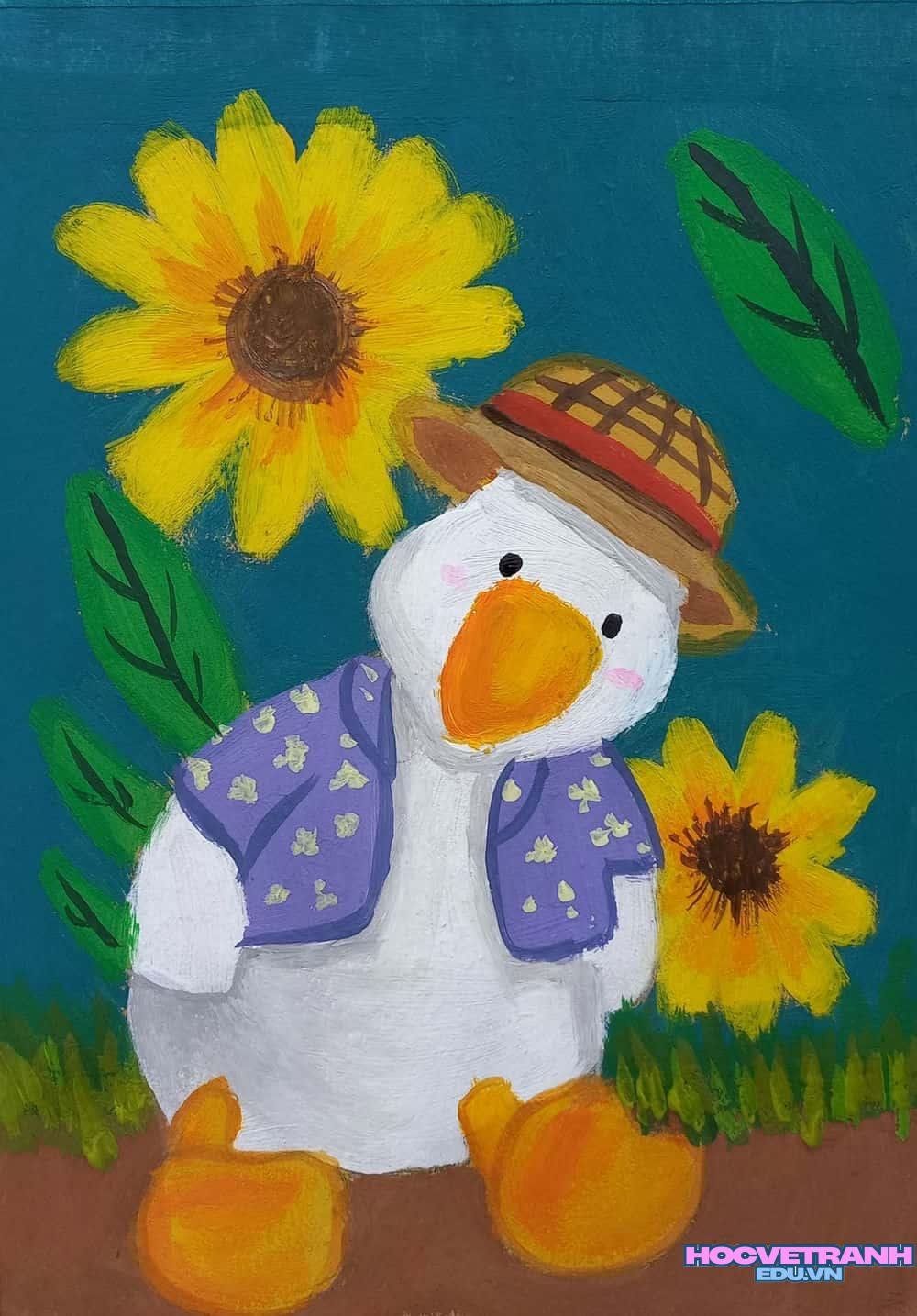 vẽ tranh màu nước sáng tạo