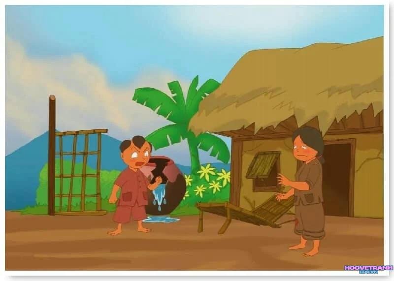 vẽ tranh minh họa cổ tích việt nam