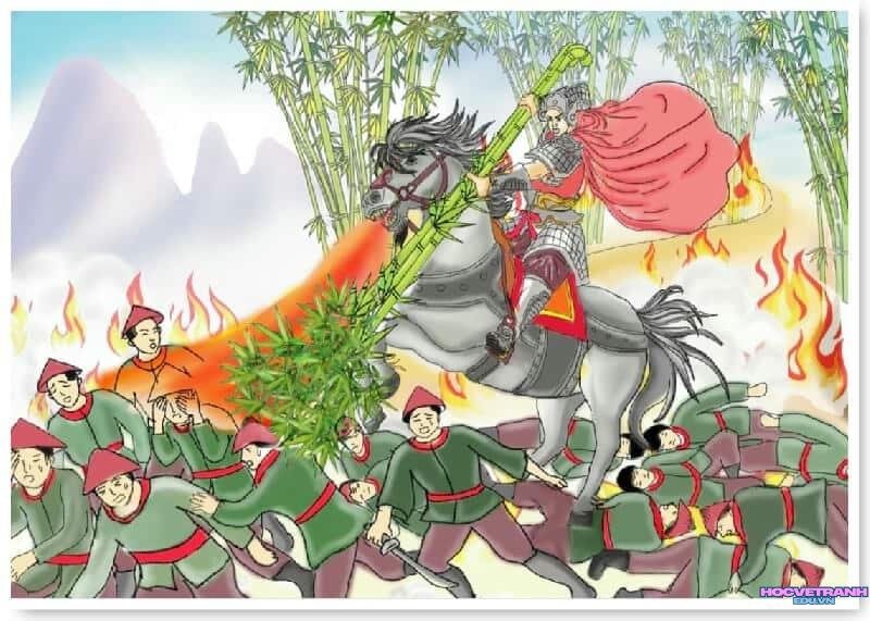 vẽ tranh minh họa thánh gióng