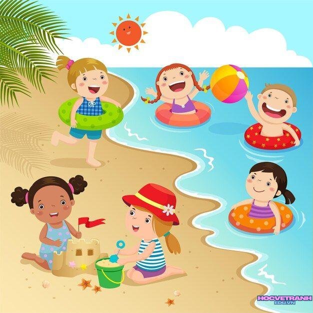 vẽ tranh mùa hè đầy nắng