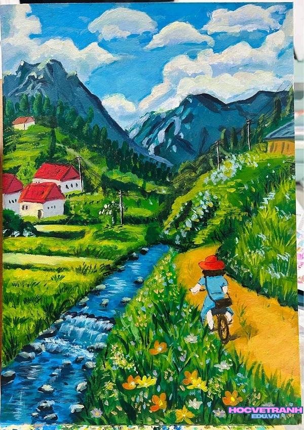 vẽ tranh mùa hè đẹp