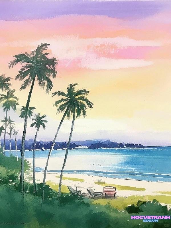 vẽ tranh mùa hè full hd