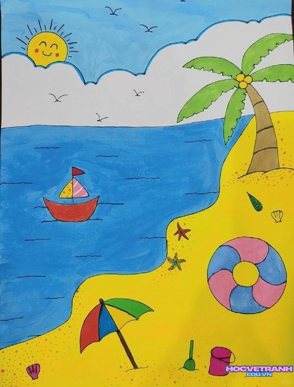 vẽ tranh mùa hè lớp 7