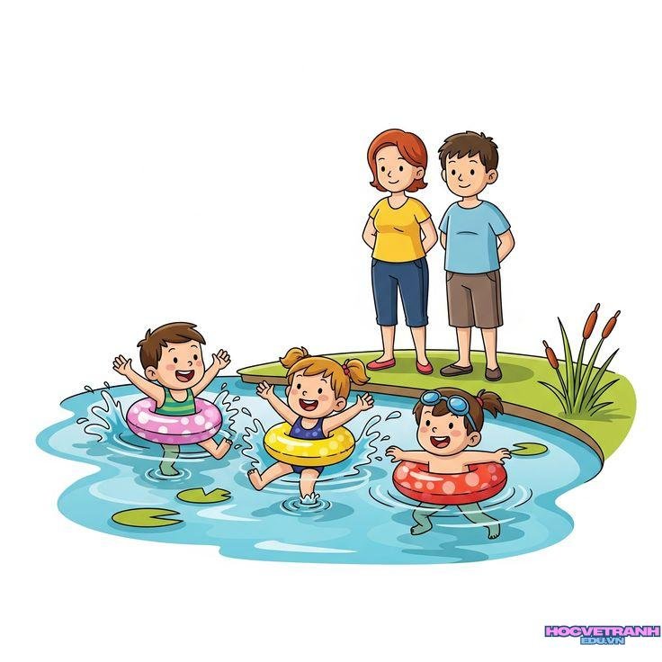 vẽ tranh mùa hè nắng vàng