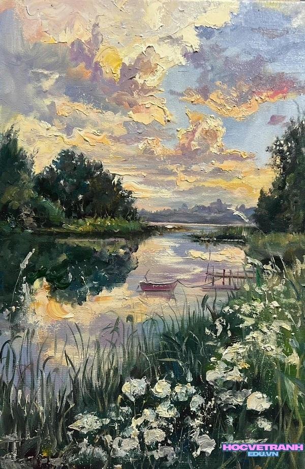 vẽ tranh mùa hè nhẹ nhàng