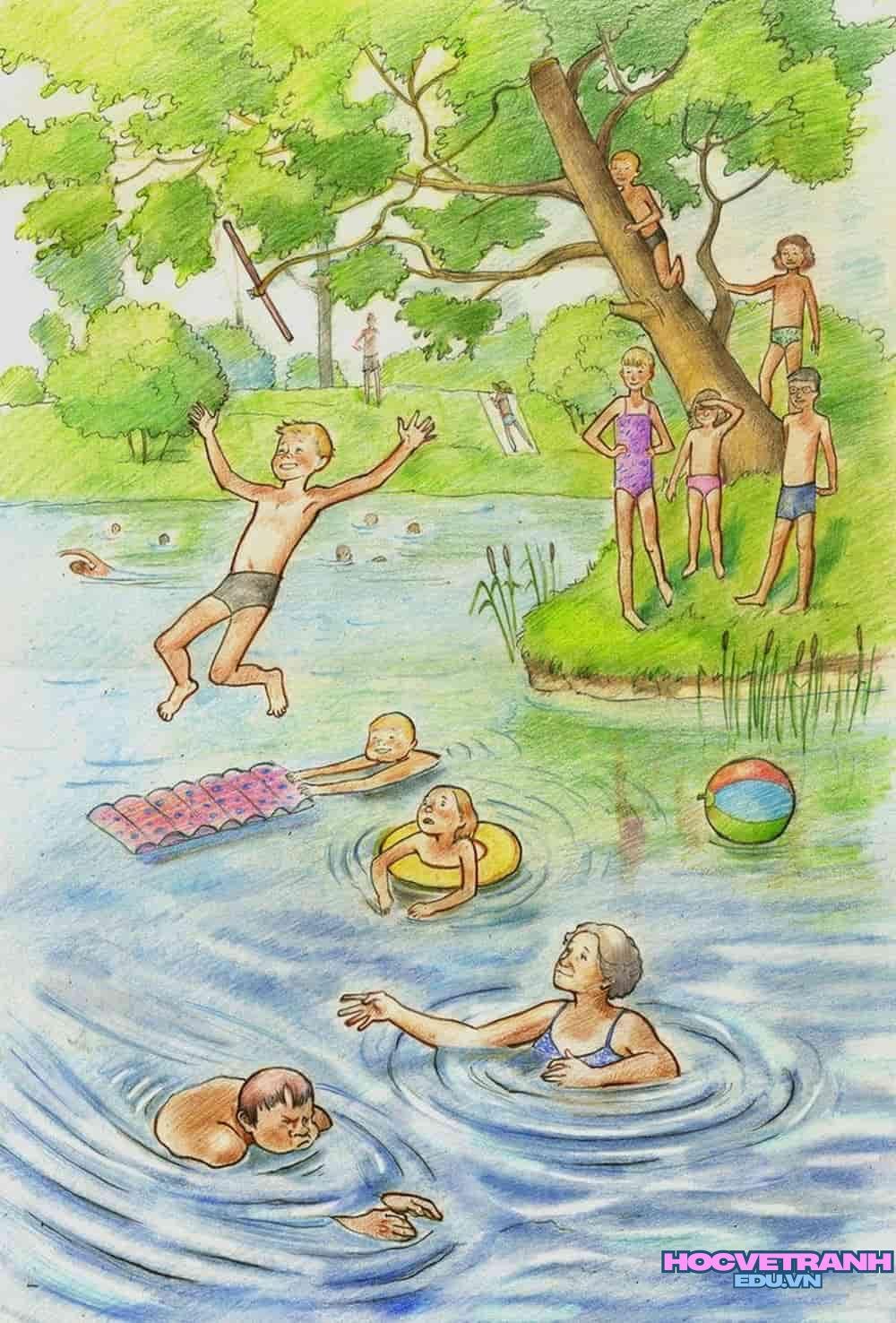 vẽ tranh mùa hè tươi sáng