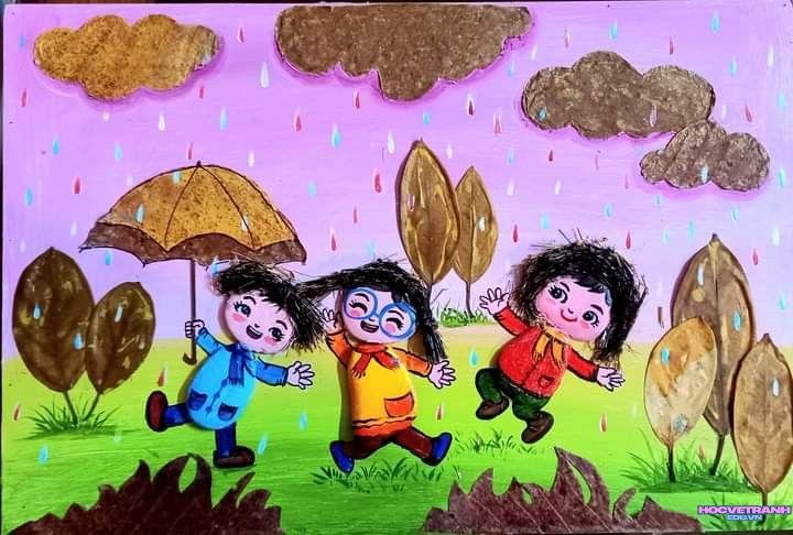 vẽ tranh mùa thu dịu dàng