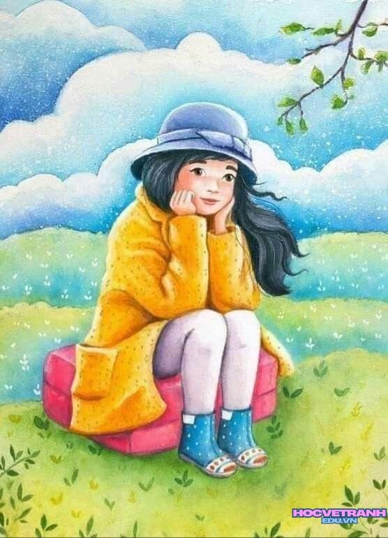 vẽ tranh mùa thu thơ mộng