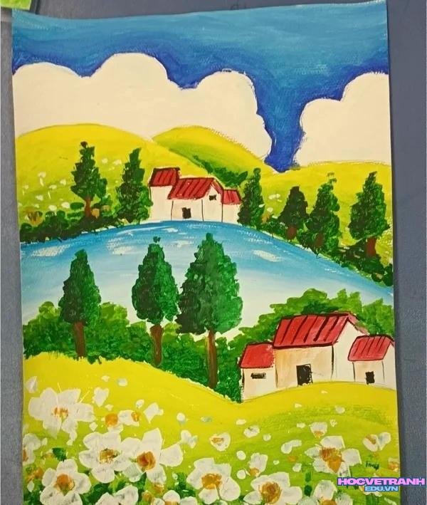 vẽ tranh mùa xuân