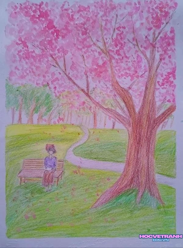 vẽ tranh mùa xuân full hd