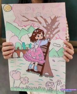 Gợi ý 40 + Mẫu vẽ tranh mùa xuân nhẹ nhàng, đơn giản