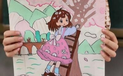 vẽ tranh ngày tết và mùa xuân