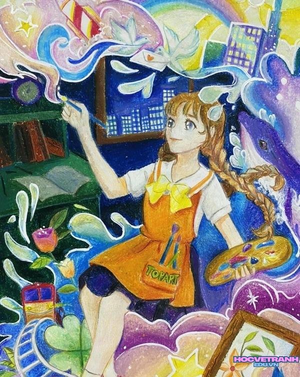 vẽ tranh nghề nghiệp