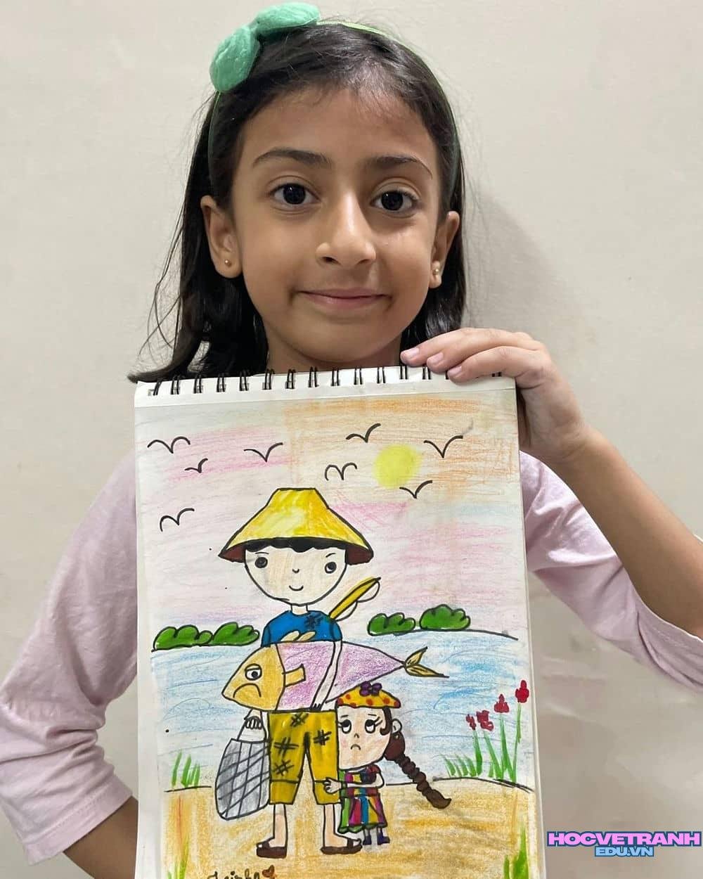 vẽ tranh nghề nghiệp ca sĩ