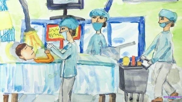 vẽ tranh nghề nghiệp nha sĩ