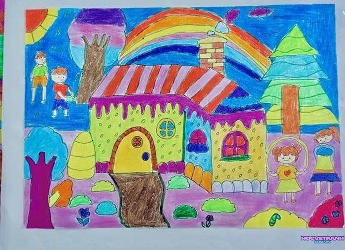 vẽ tranh sáng tạo lớp 8