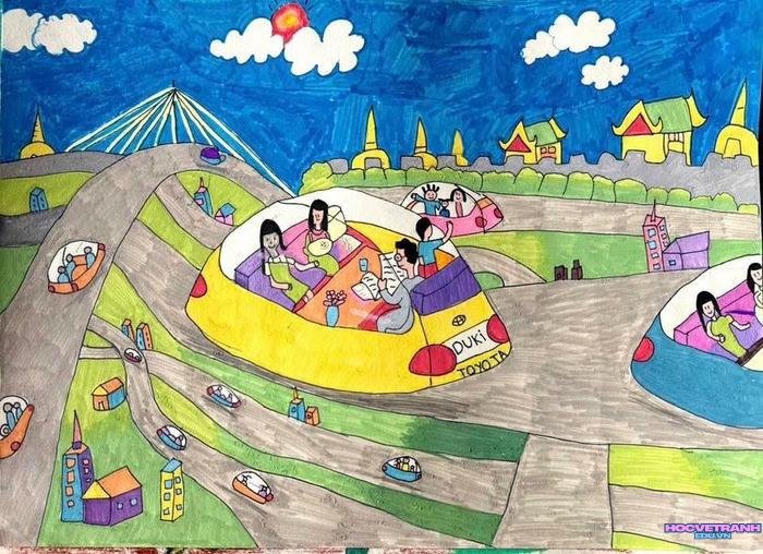 vẽ tranh sáng tạo vui vẻ